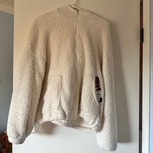 Hello Kitty fuzzy zip-up hoodie